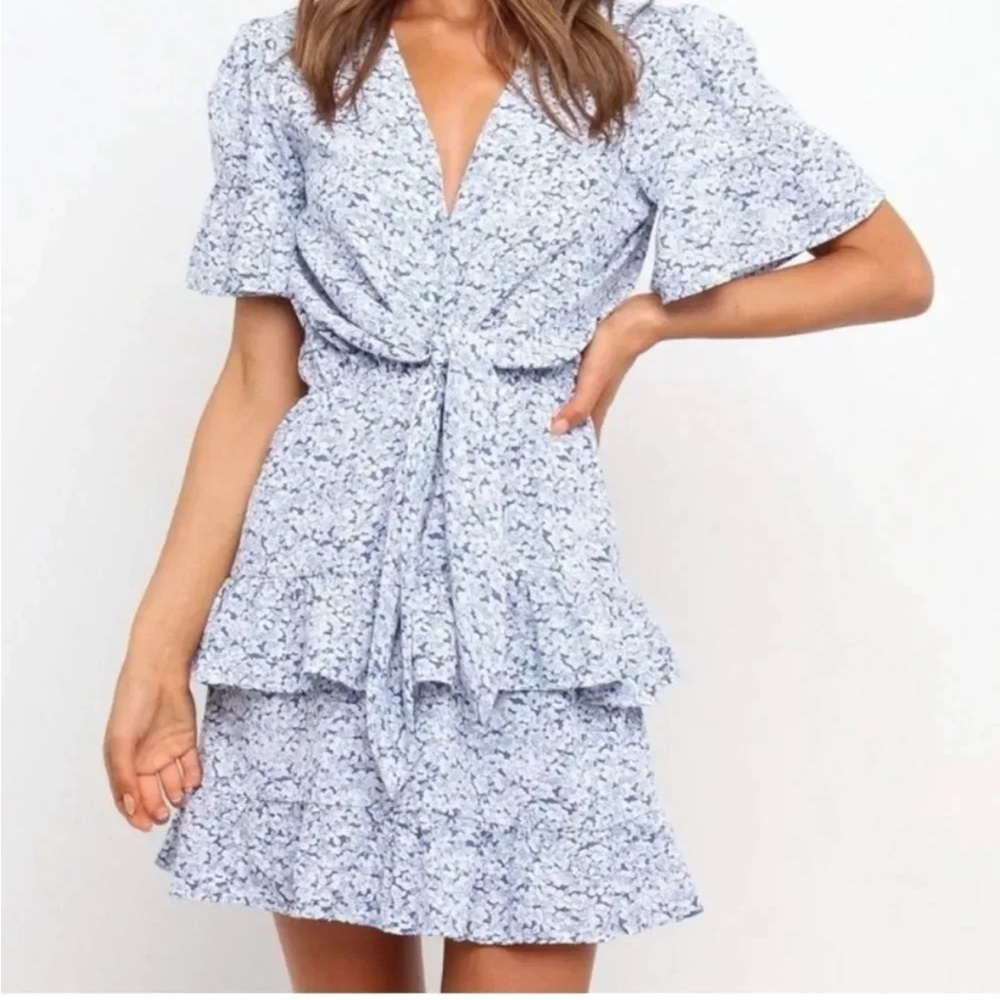 PETAL & PUP  Ruffle Sleeve mini  Dress
